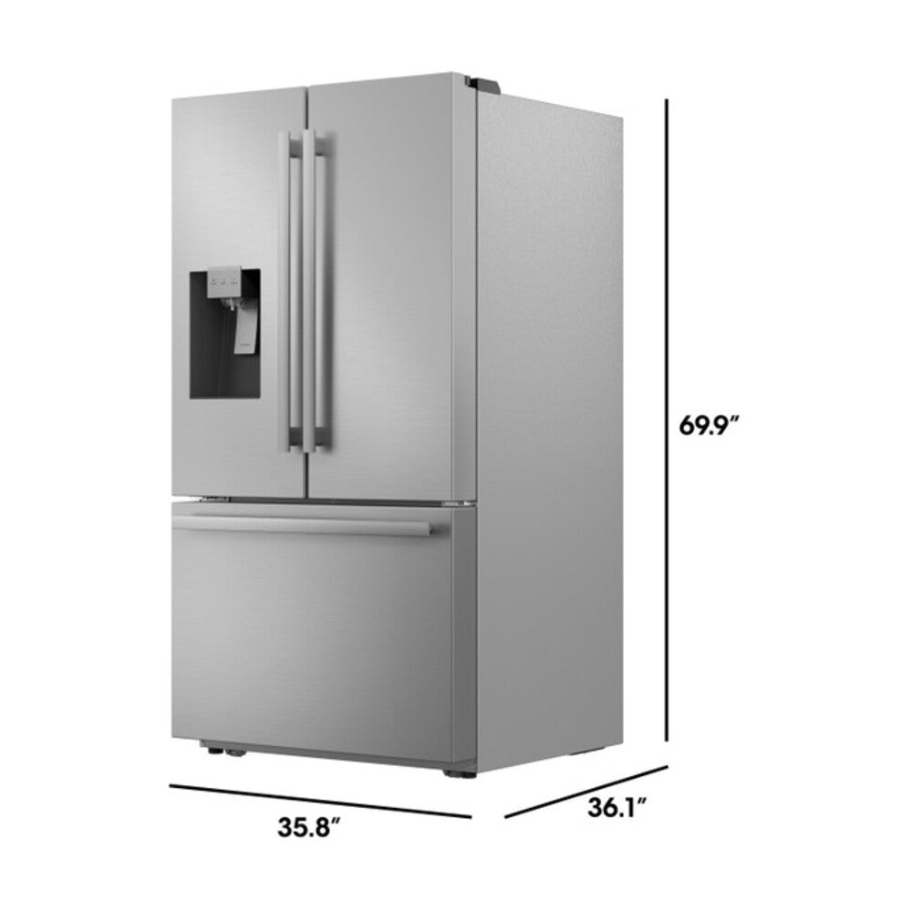 Sharp Sharp French 3-Door Refrigerator with Water Dispenser