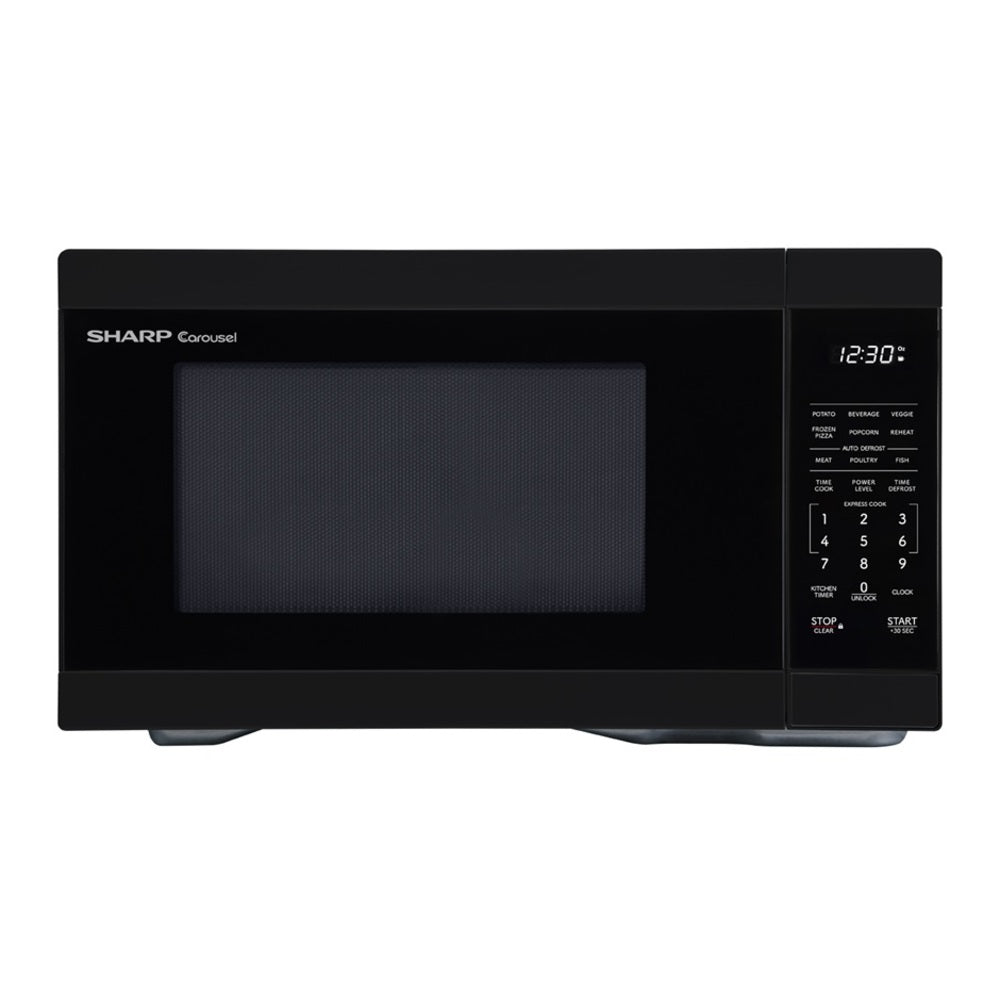 Sharp Sharp 1.1 cu. ft. 1000W Black Countertop Microwave Oven