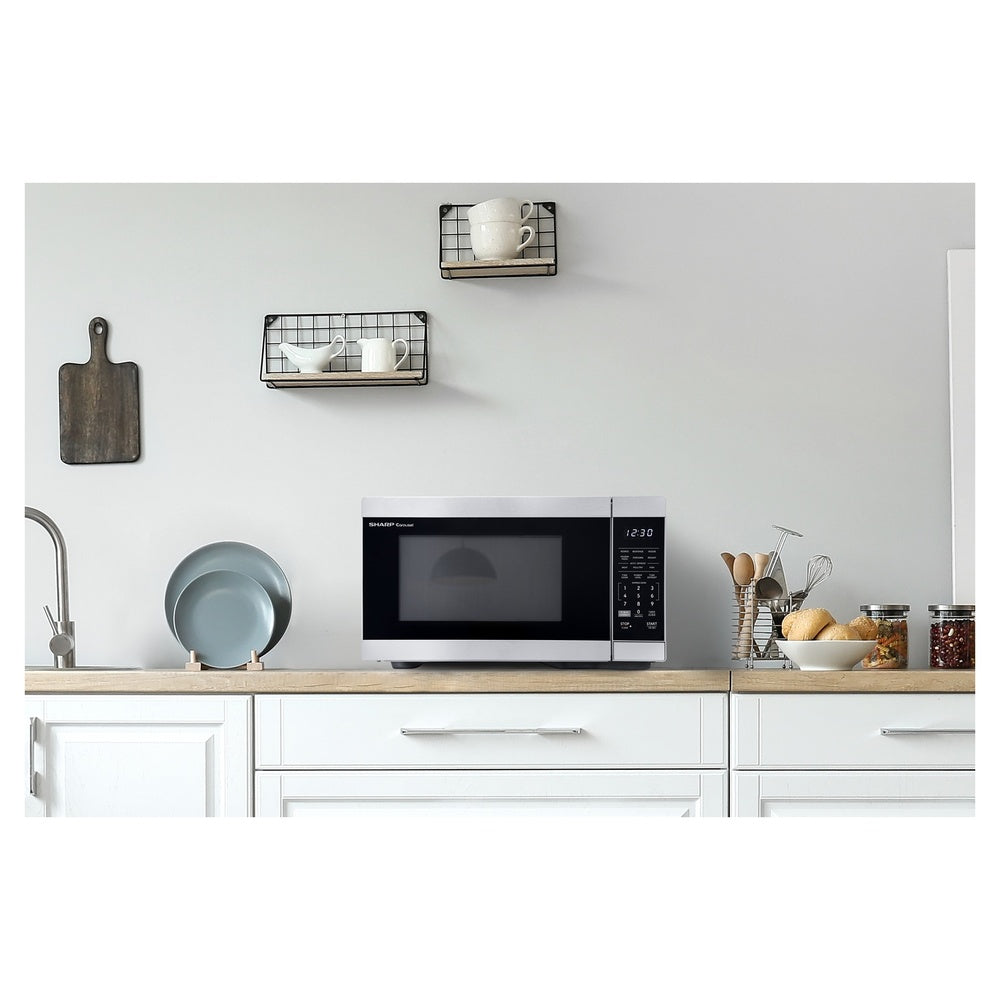 Sharp Sharp 1.1 cu. ft. 1000W Smart Stainless Steel Countertop Microwave Oven