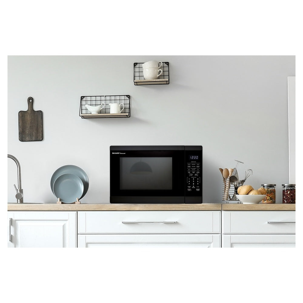 Sharp Sharp 1.4 cu. ft. 1100W Black Countertop Microwave Oven