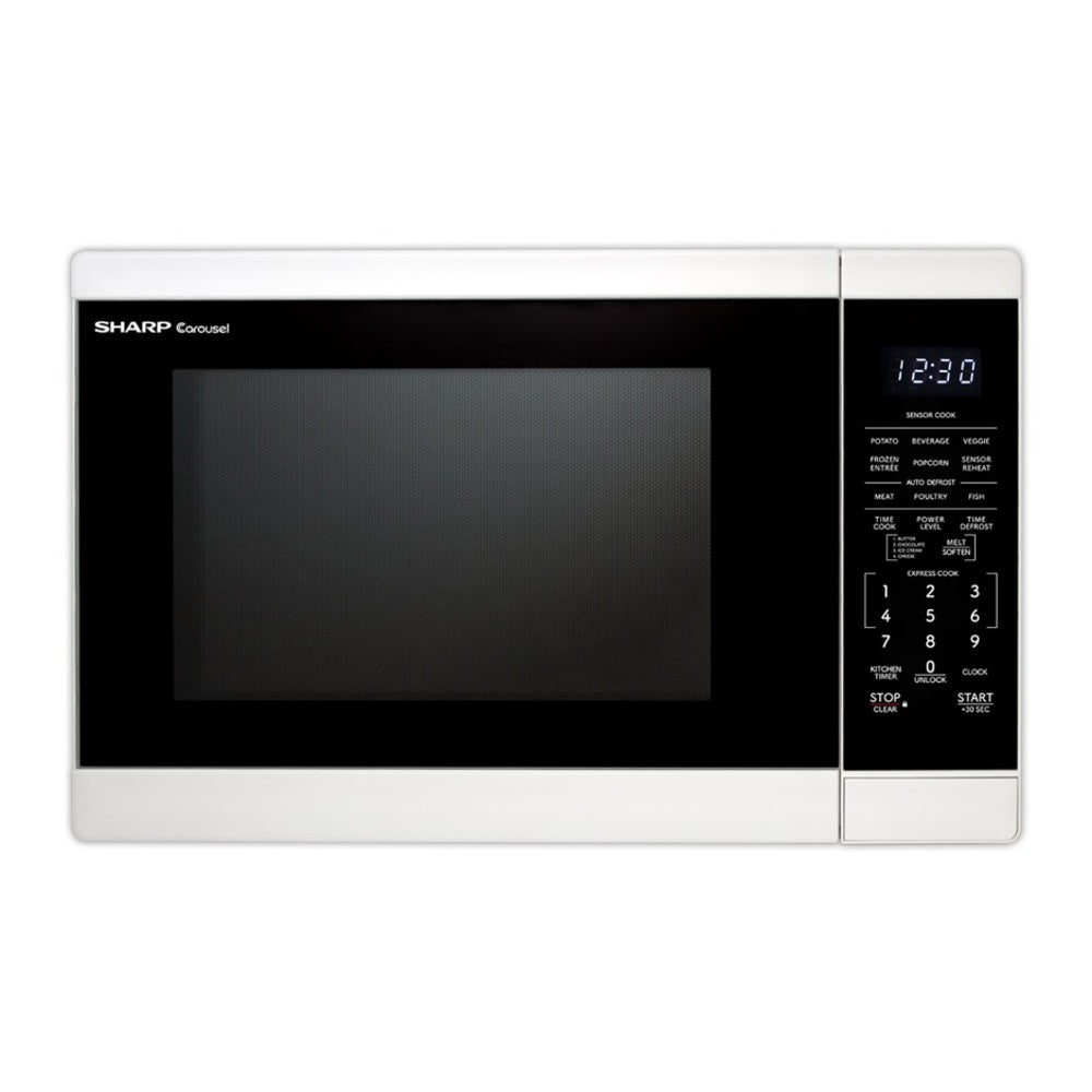 Sharp Sharp 1.4 cu. ft. 1100W White Countertop Microwave Oven