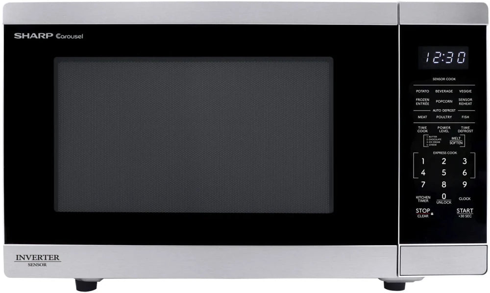 Sharp Sharp 1.4 cu. ft. 1100W Stainless Steel Countertop Microwave Oven with Inverter 