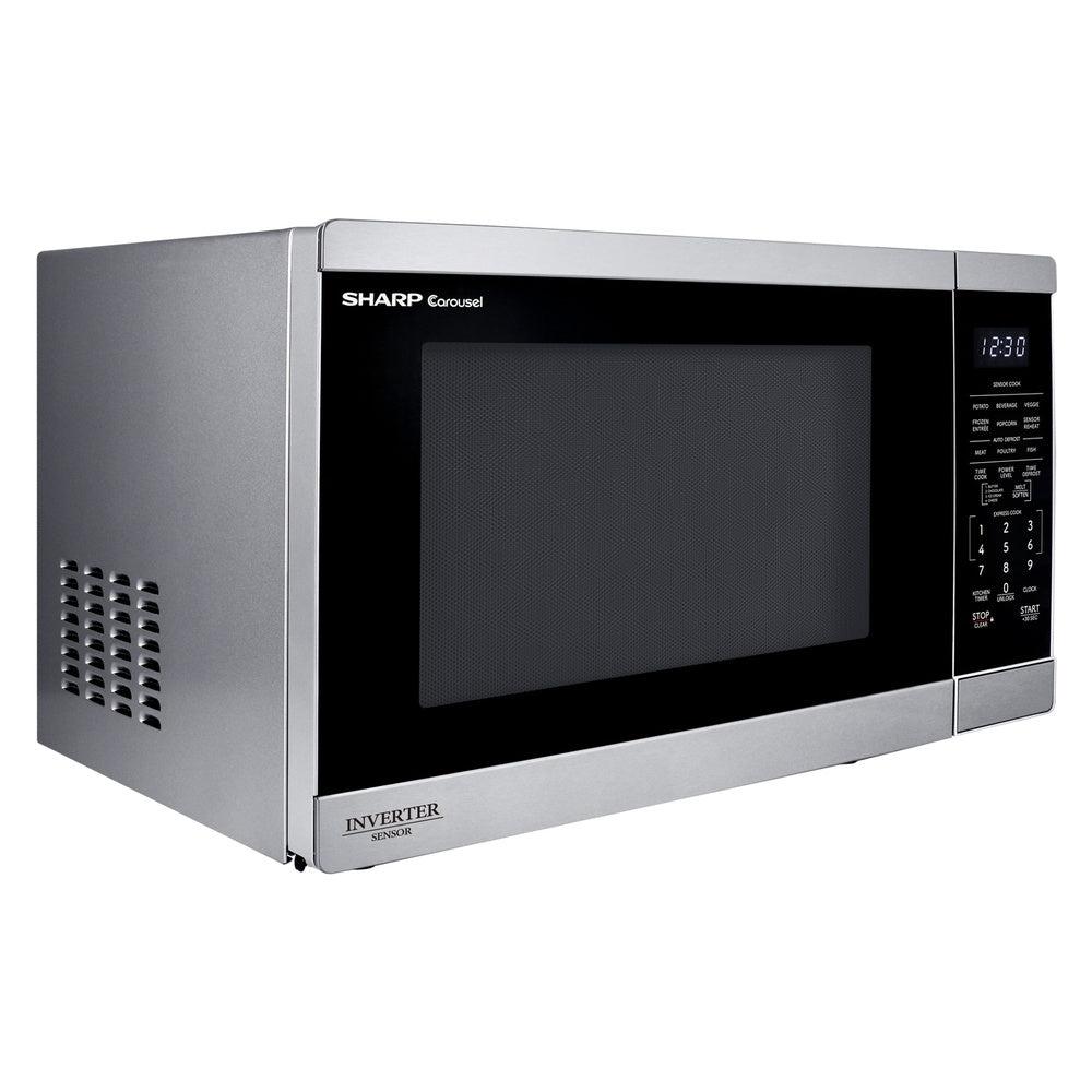 Sharp Sharp 1.4 cu. ft. 1100W Stainless Steel Countertop Microwave Oven with Inverter 