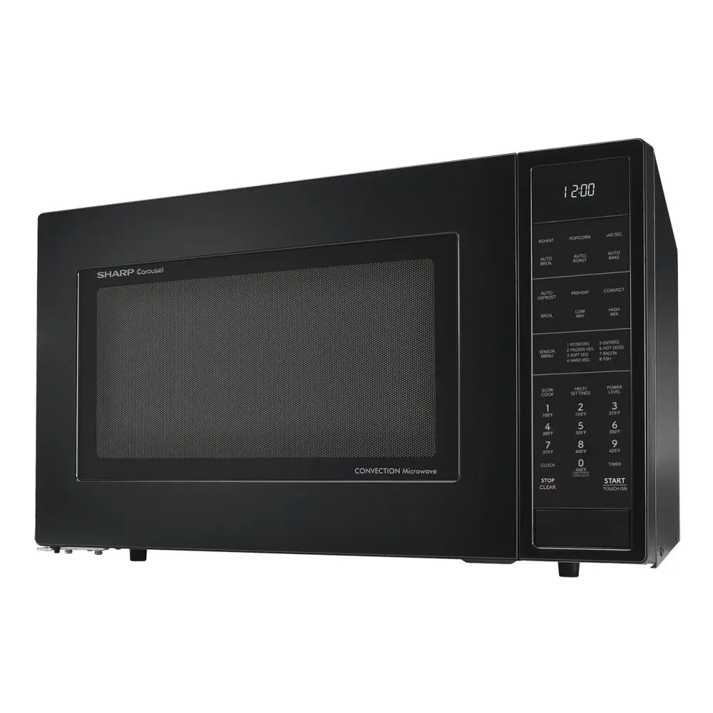 Sharp Sharp 1.5 cu. ft. 900W Black Convection Countertop Microwave Oven