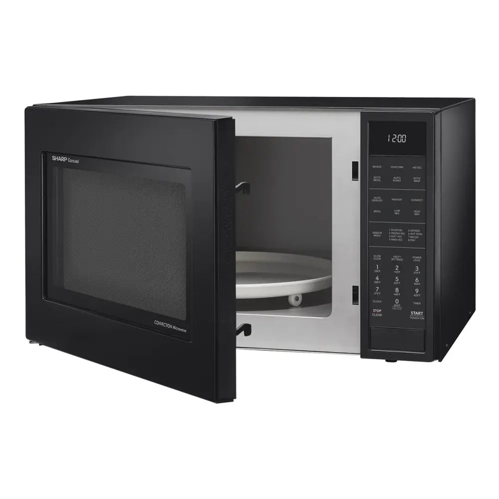 Sharp Sharp 1.5 cu. ft. 900W Black Convection Countertop Microwave Oven