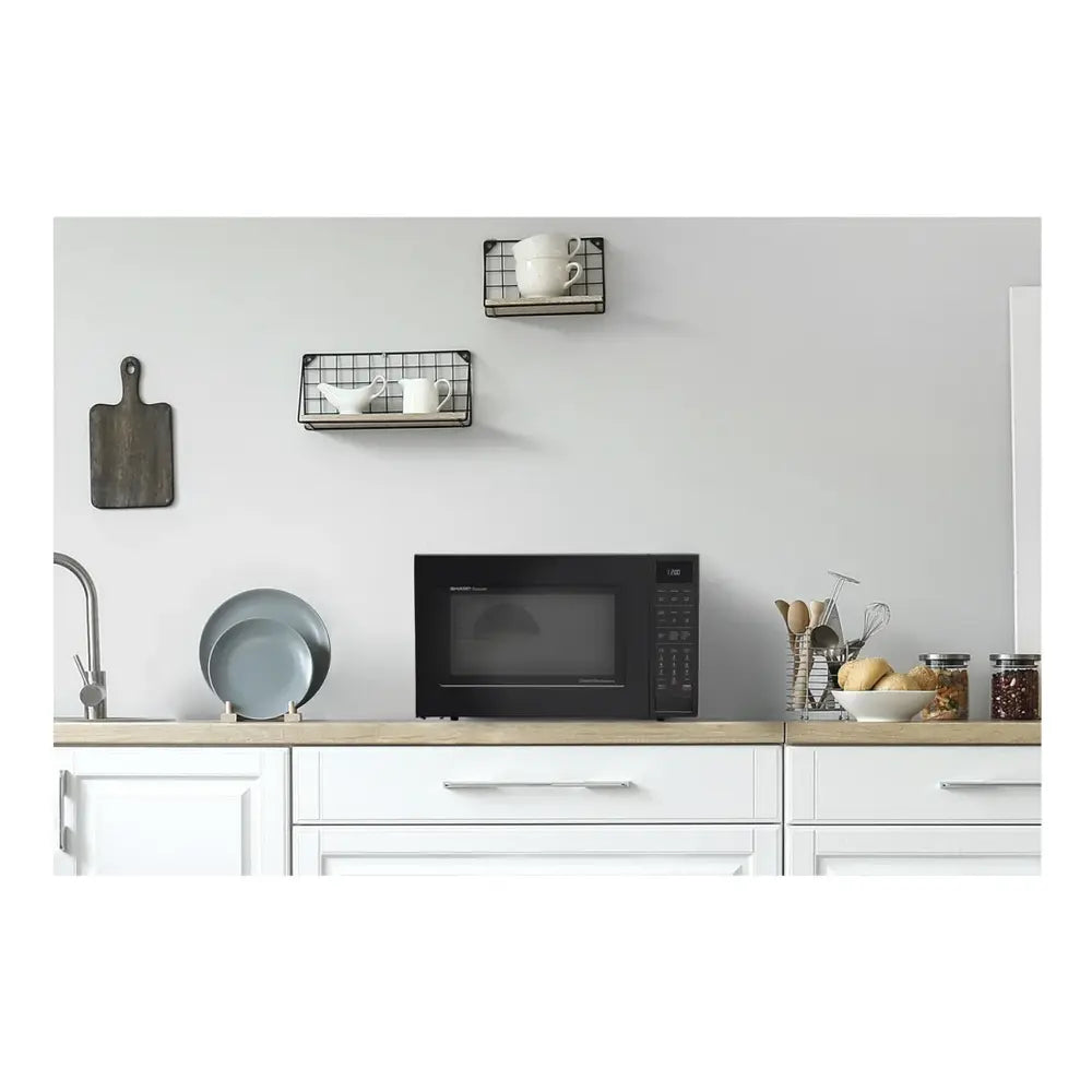 Sharp Sharp 1.5 cu. ft. 900W Black Convection Countertop Microwave Oven