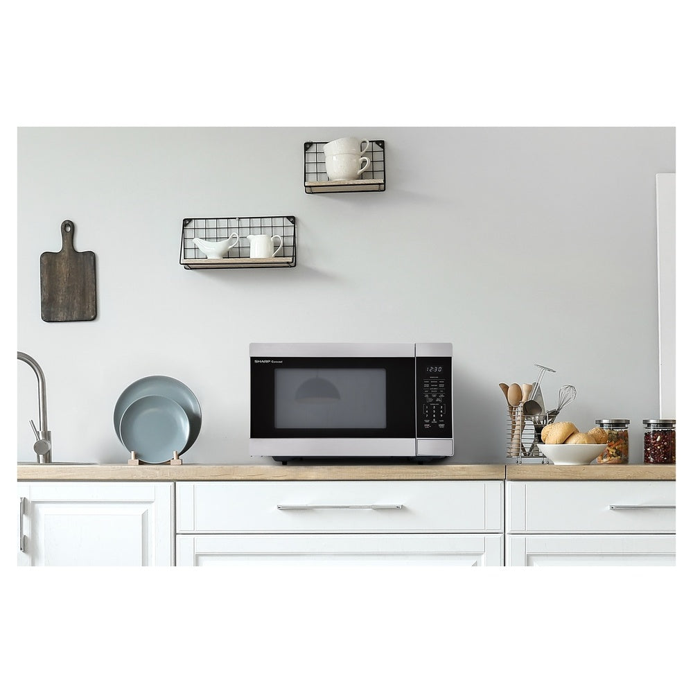 Sharp Sharp 1.6 cu. ft. 1100W Stainless Steel Countertop Microwave Oven