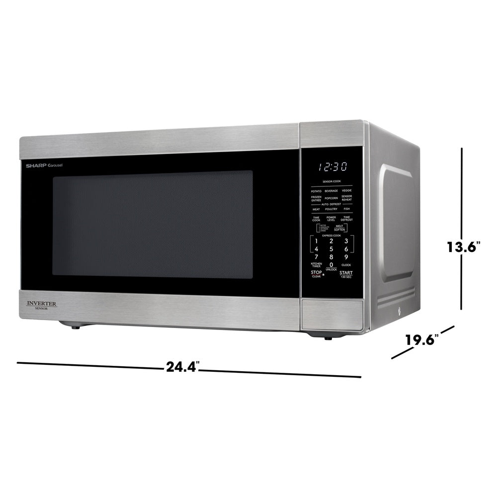 Sharp Sharp 2.2 cu. ft. 1200W Stainless Steel Countertop Microwave Oven with Inverter 