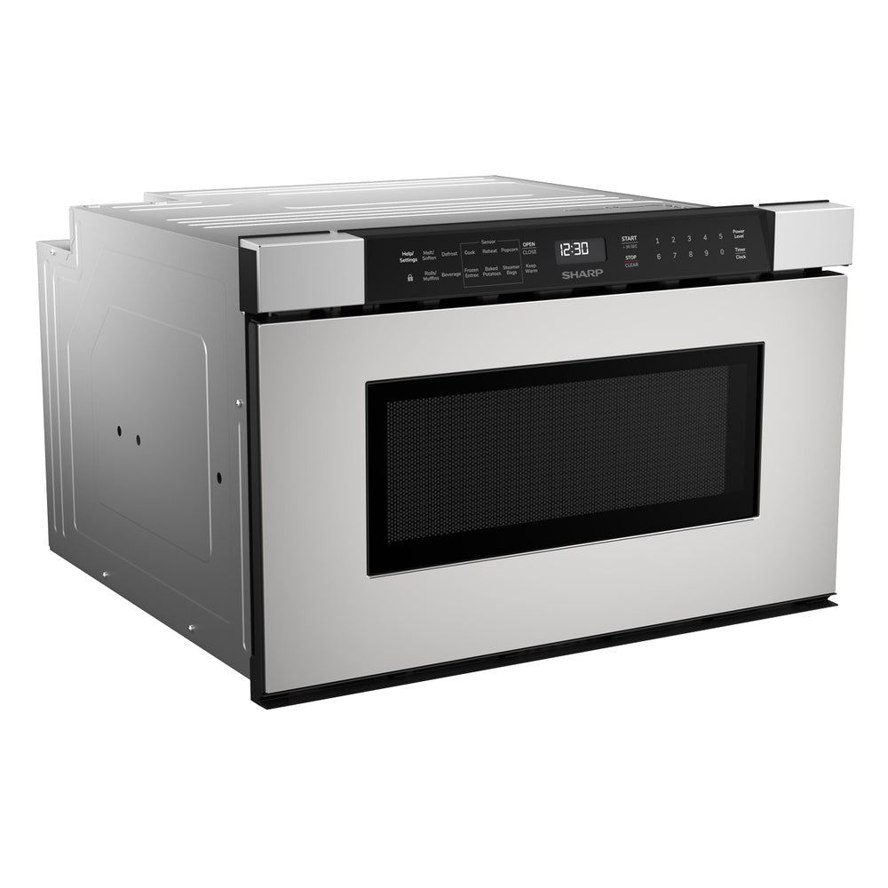 Sharp 24 in. 1.2 cu. ft. Built-In Stainless Steel Microwave Drawer Oven