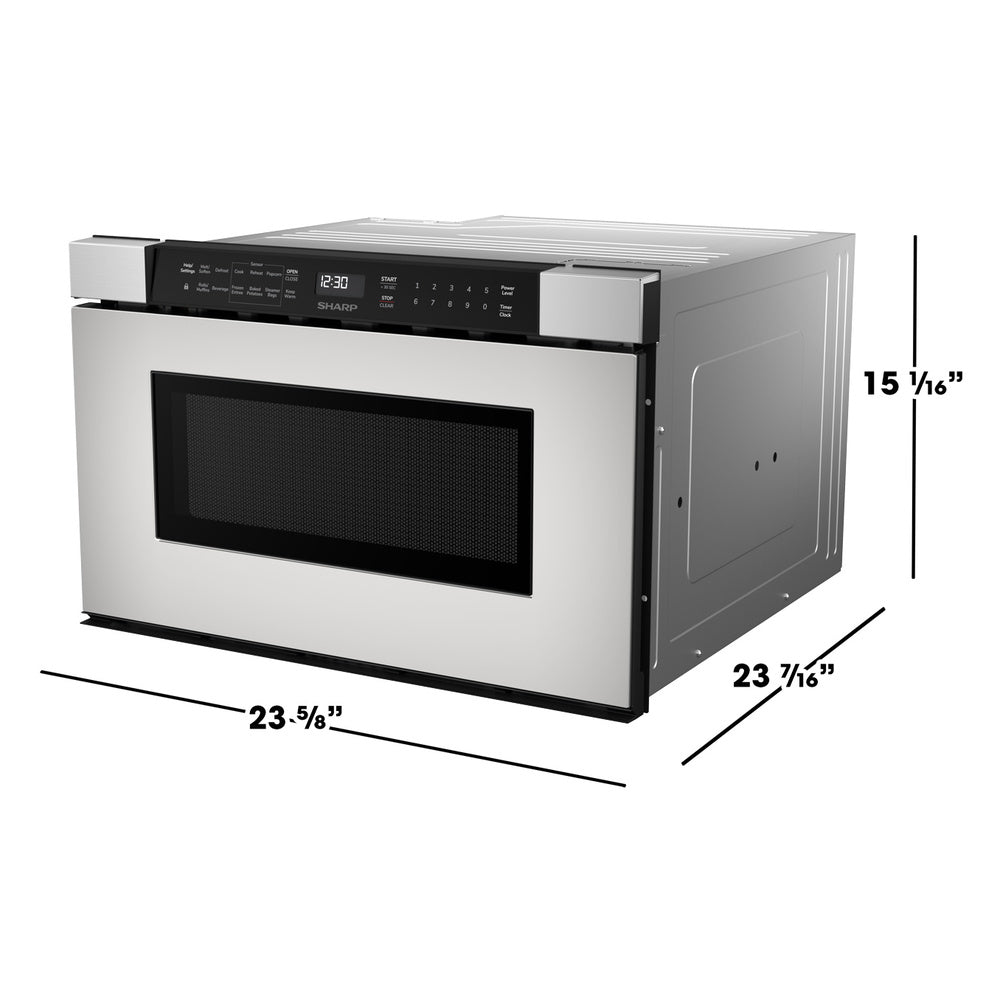 Sharp 24 in. 1.2 cu. ft. Built-In Stainless Steel Microwave Drawer Oven