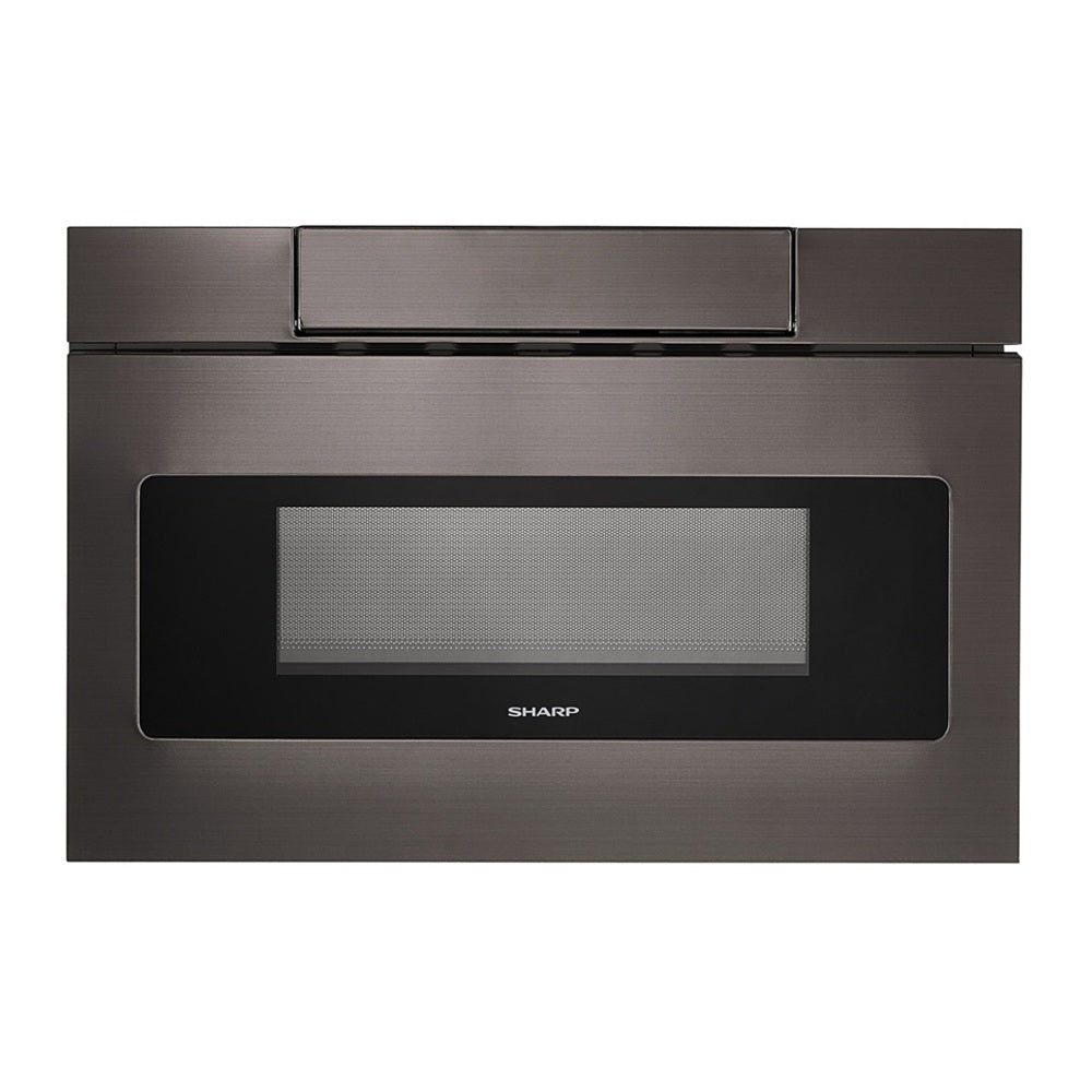 Sharp 24 in. 1.2 cu. ft. 950W Sharp Black Stainless Steel Microwave Drawer Oven