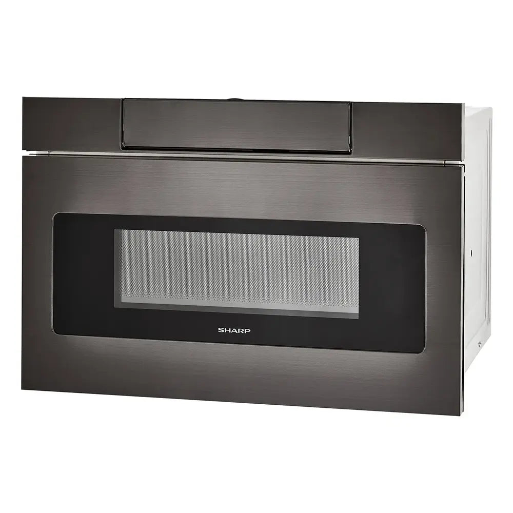 Sharp 24 in. 1.2 cu. ft. 950W Sharp Black Stainless Steel Microwave Drawer Oven