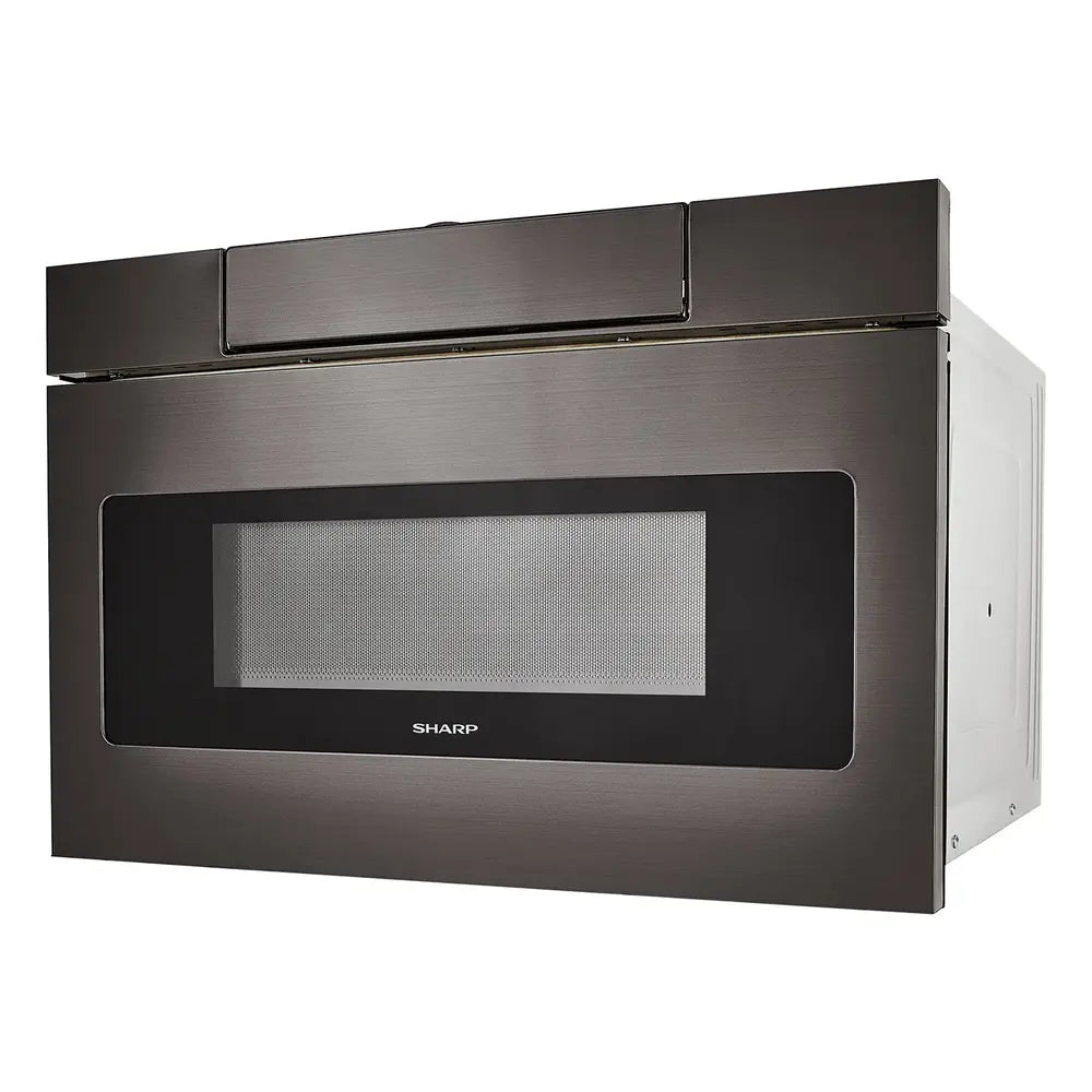 Sharp 24 in. 1.2 cu. ft. 950W Sharp Black Stainless Steel Microwave Drawer Oven