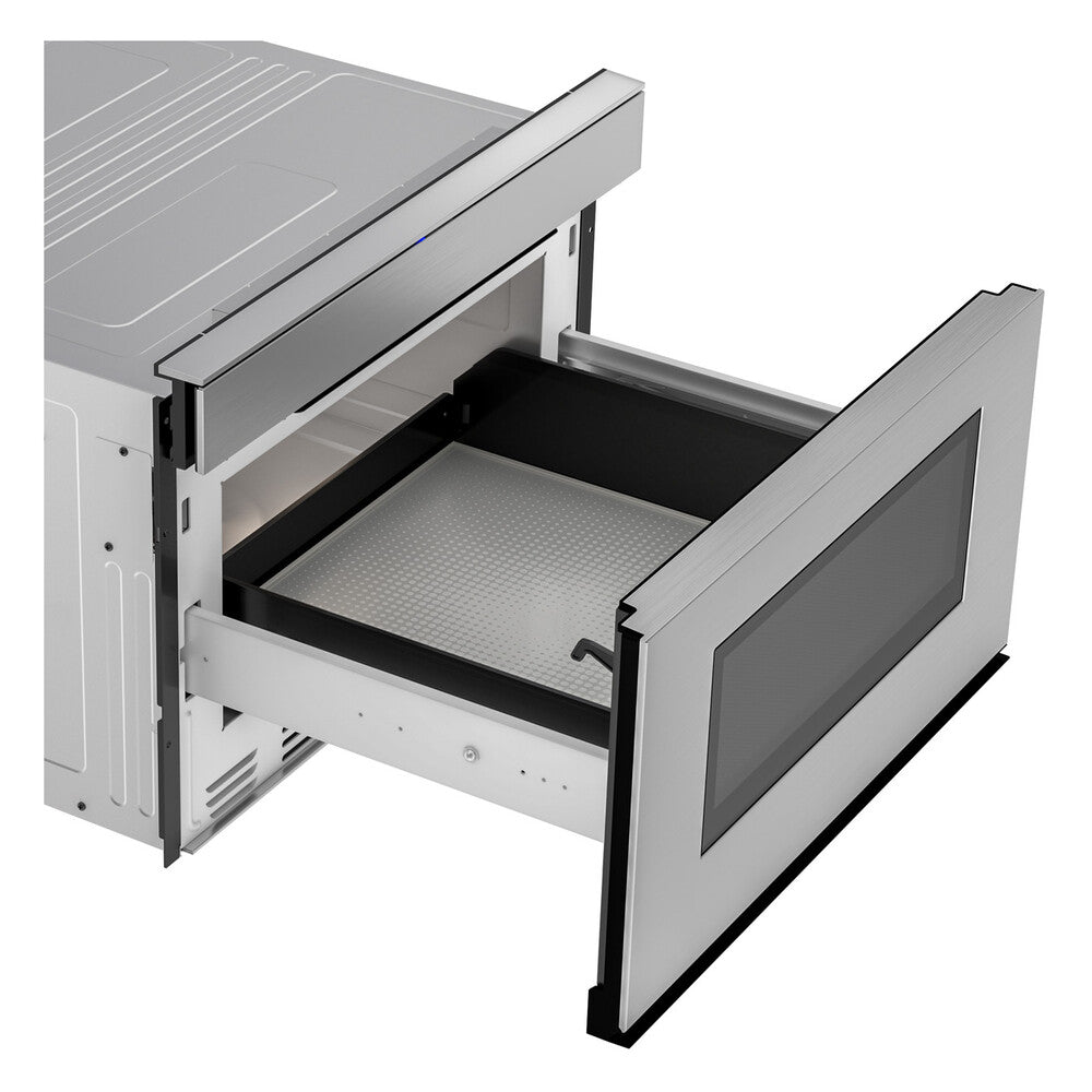 Sharp 24 in. 1.2 cu. ft. 950W Sharp Stainless Steel Smart Easy Wave Open Microwave Dra