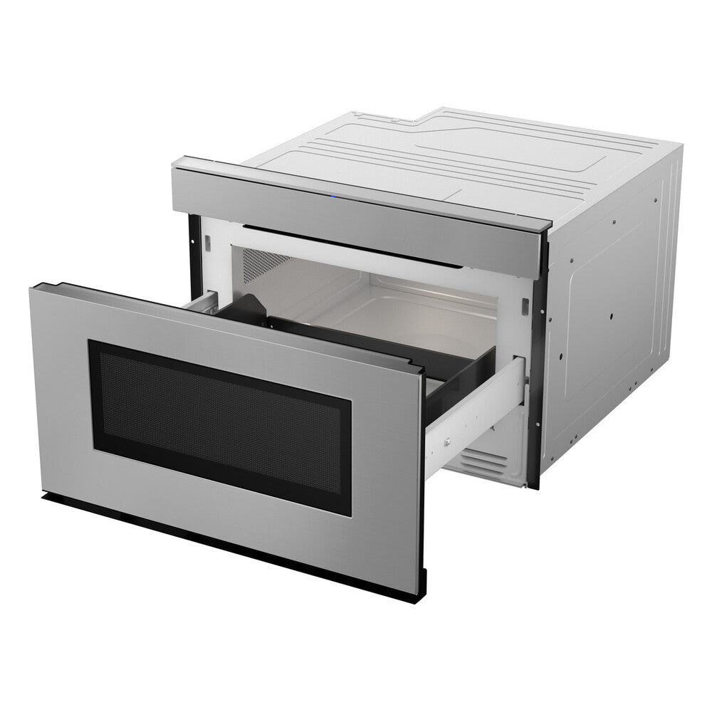 Sharp 24 in. 1.2 cu. ft. 950W Sharp Stainless Steel Smart Easy Wave Open Microwave Dra