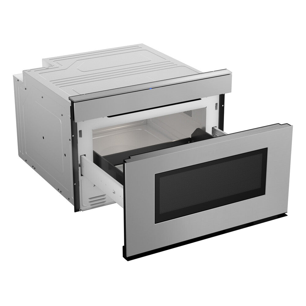 Sharp 24 in. 1.2 cu. ft. 950W Sharp Stainless Steel Smart Easy Wave Open Microwave Dra