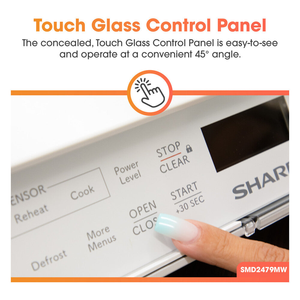 Sharp Sharp 24 in. 1.2 cu. ft. Deco Series Built-In Smart Microwave Drawer™ Oven with 