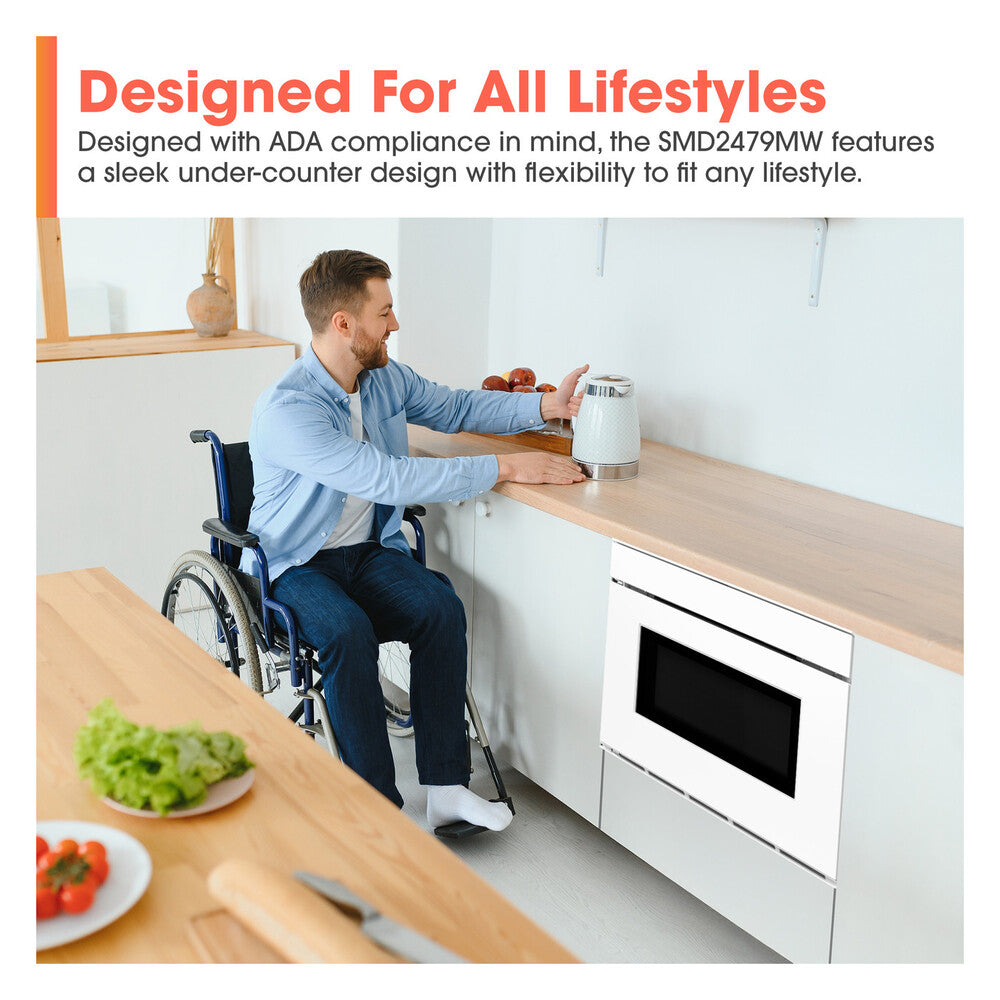 Sharp Sharp 24 in. 1.2 cu. ft. Deco Series Built-In Smart Microwave Drawer™ Oven with 