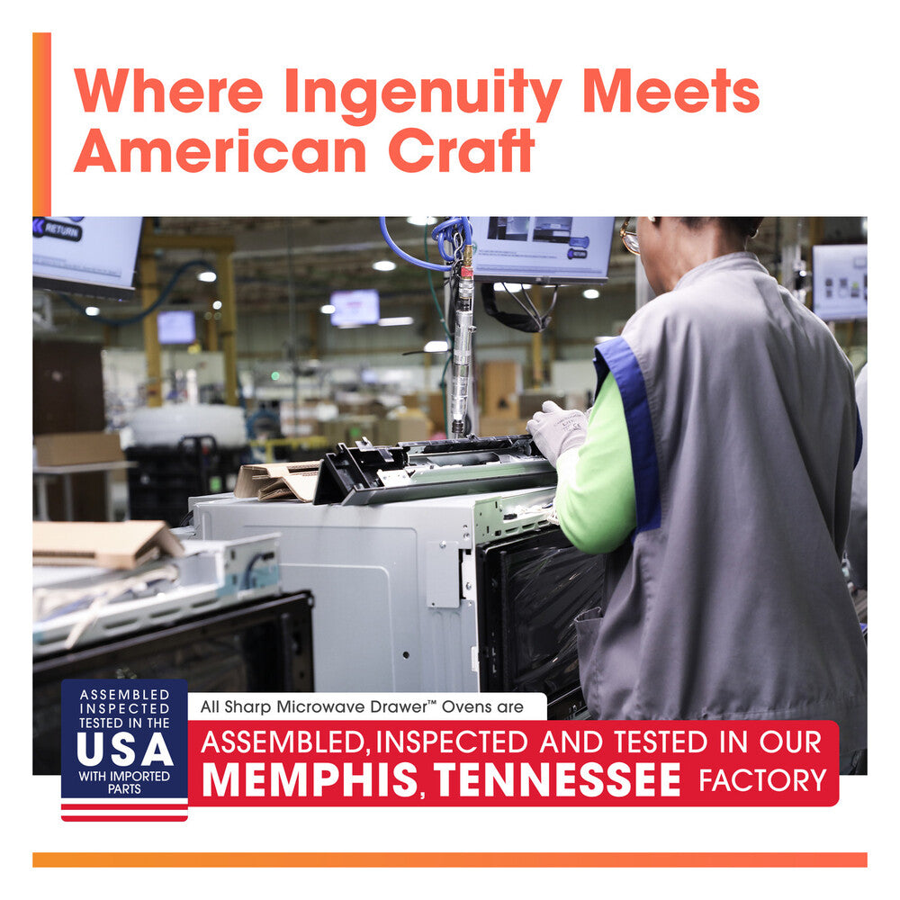 Sharp Sharp 24 in. 1.2 cu. ft. Deco Series Built-In Smart Microwave Drawer™ Oven with 