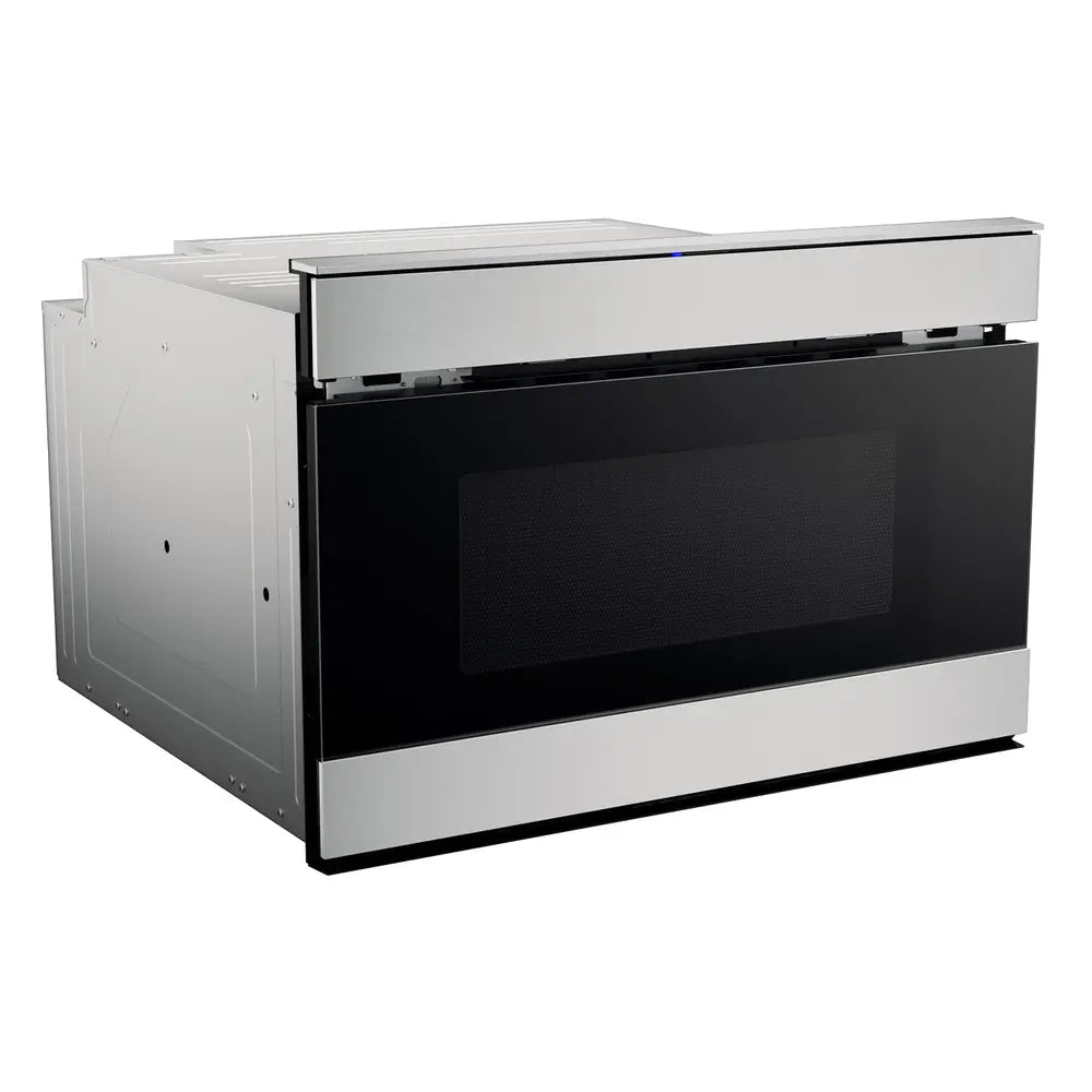 Sharp 24 in. 1.2 cu. ft. 950W Sharp Stainless Steel Smart Easy Wave Open Microwave Dra