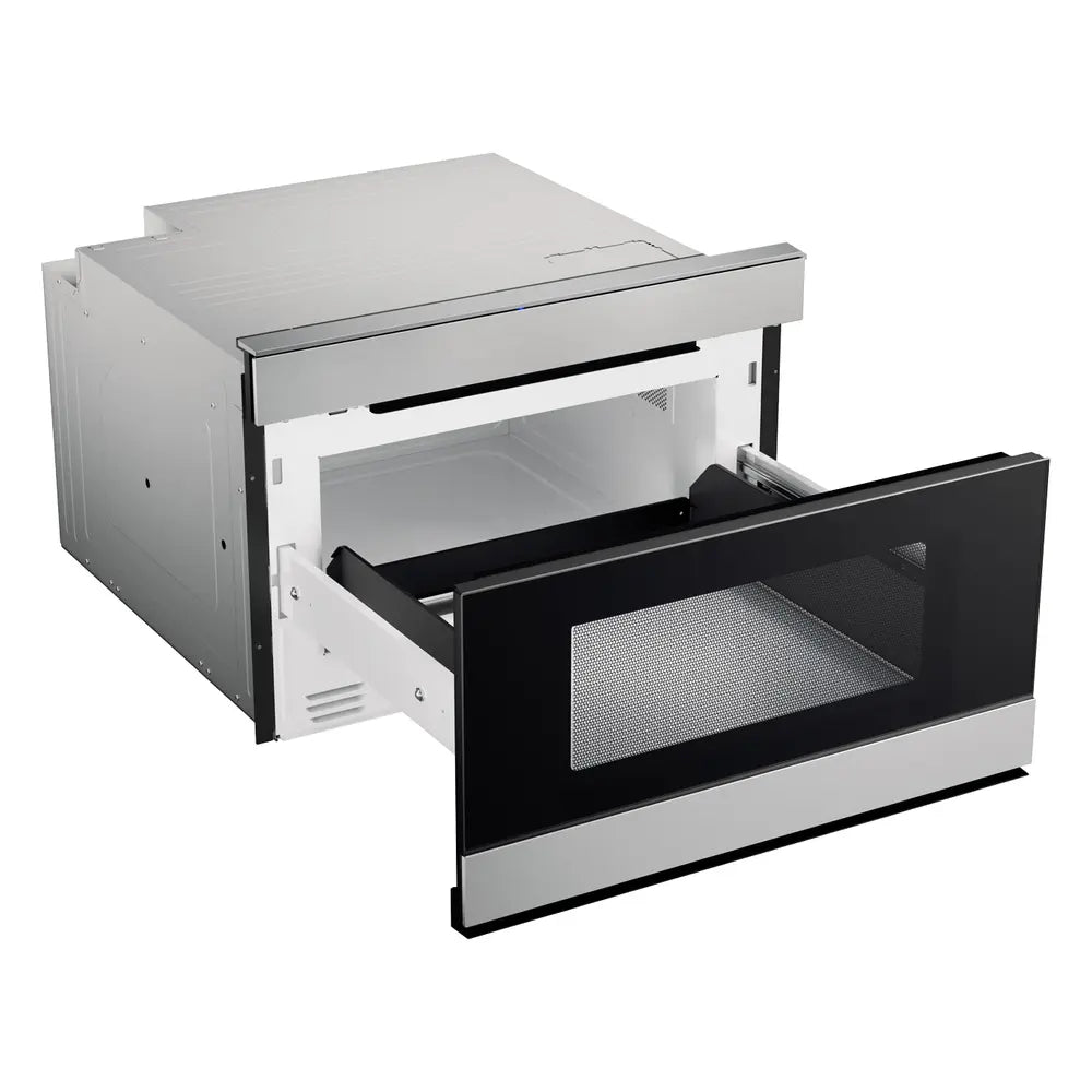 Sharp 24 in. 1.2 cu. ft. 950W Sharp Stainless Steel Smart Easy Wave Open Microwave Dra