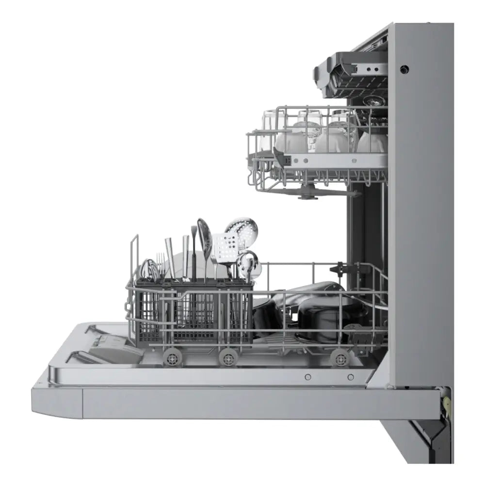 Bosch 300 Series, built-under dishwasher, 17 3/4'', Brushed steel anti-fingerprint