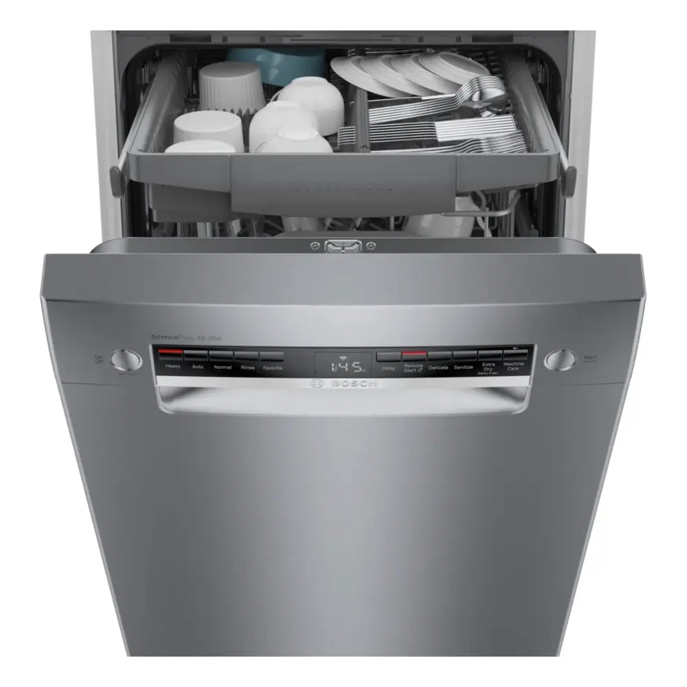 Bosch 300 Series, built-under dishwasher, 17 3/4'', Brushed steel anti-fingerprint