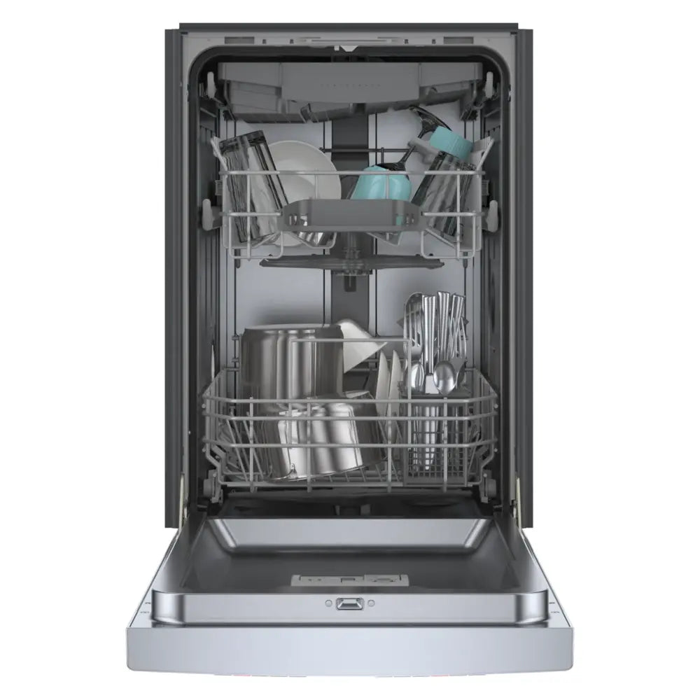 Bosch 300 Series, built-under dishwasher, 17 3/4'', Brushed steel anti-fingerprint