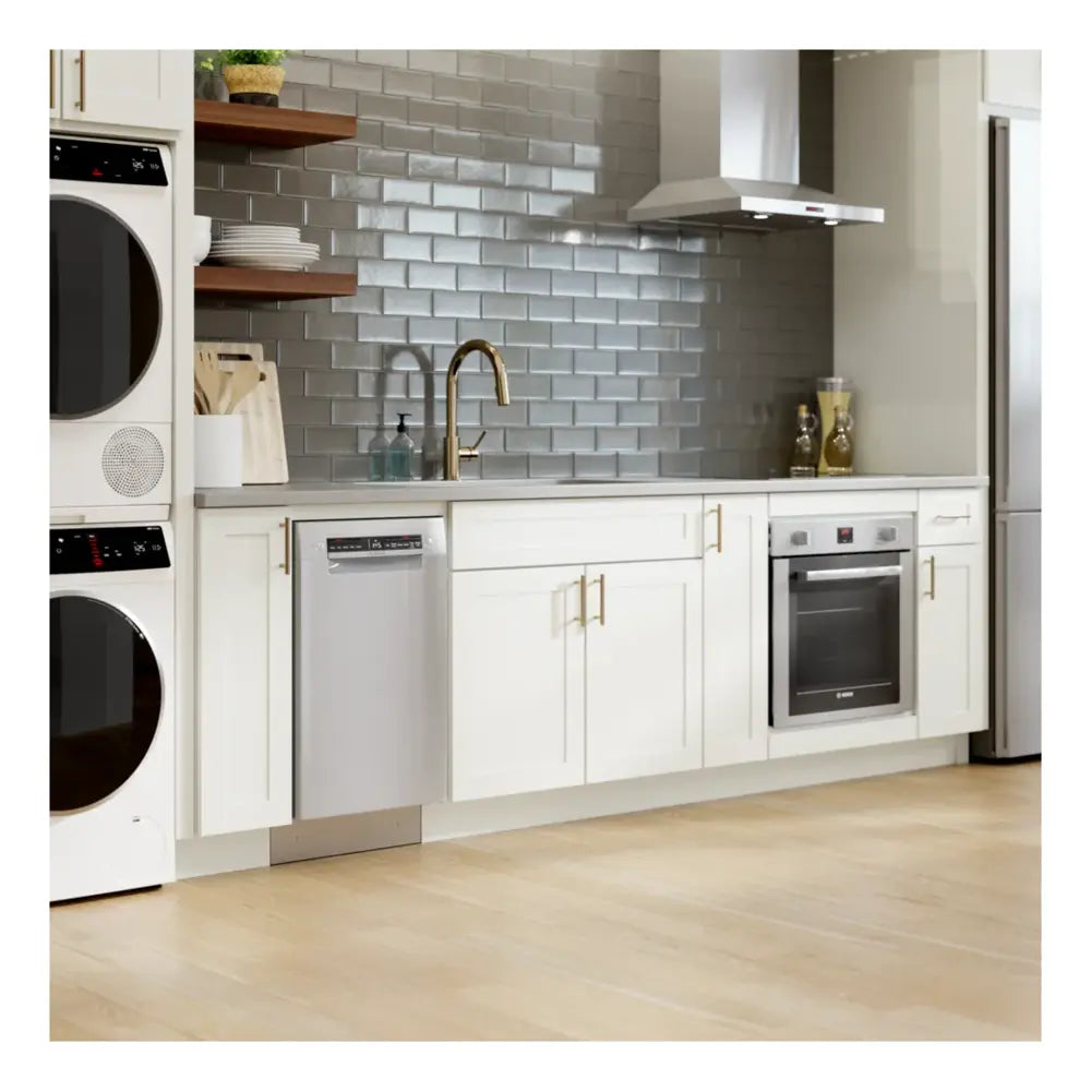 Bosch 300 Series, built-under dishwasher, 17 3/4'', Brushed steel anti-fingerprint