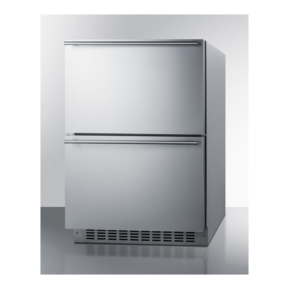 Summit 24" Wide 2-drawer Refrigerator-freezer