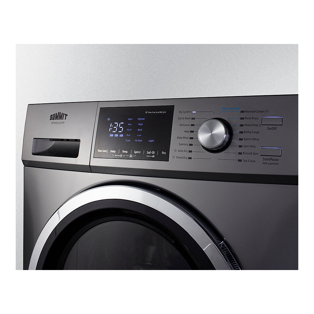 Summit 24" Wide 115v Washer/dryer Combo