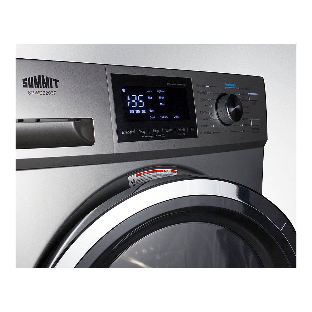 Summit 24" Wide 115v Washer/dryer Combo