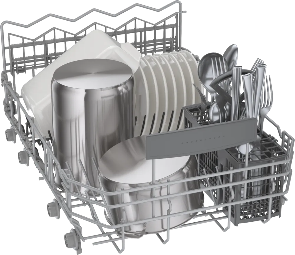 Bosch 800 Series, built-under dishwasher, 17 3/4'', Brushed steel