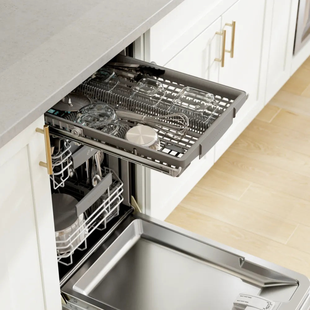 Bosch 800 Series, built-under dishwasher, 17 3/4'', Brushed steel