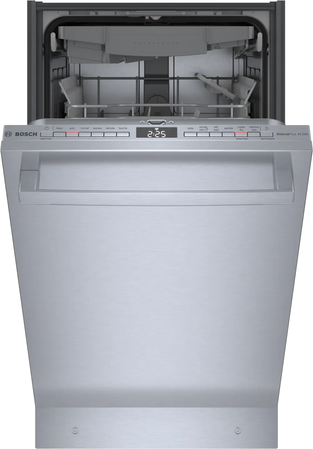 Bosch 800 Series, built-under dishwasher, 17 3/4'', Brushed steel