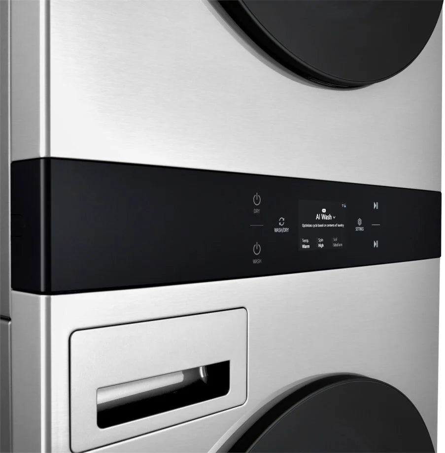 LG Studio LG STUDIO WashTower™ Smart Front Load 5.0 cu. ft. Washer and 7.4 cu. ft. Electri