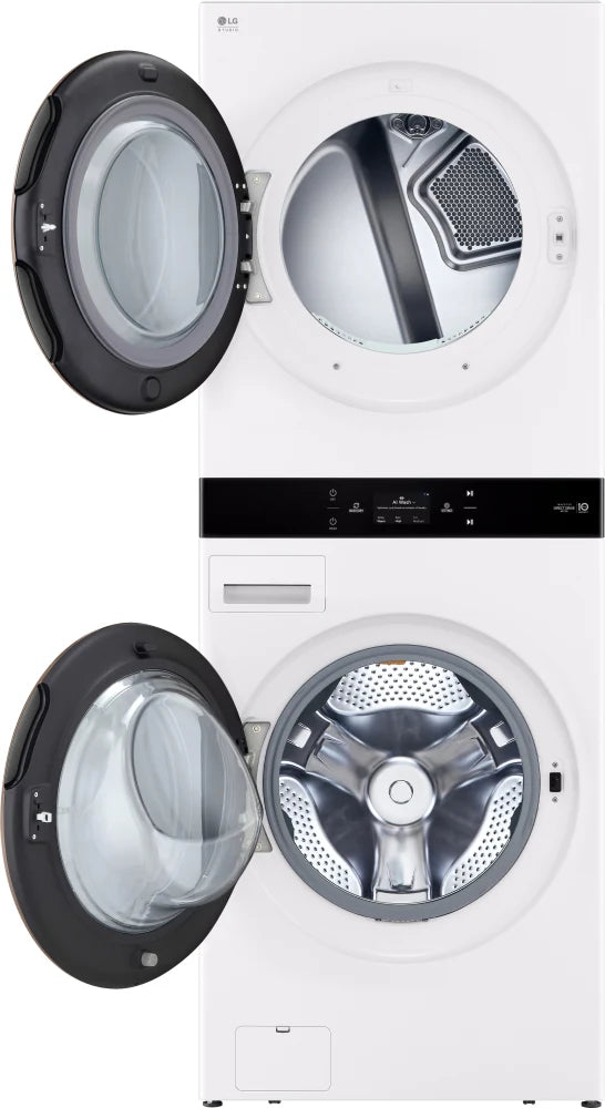 LG Studio LG STUDIO WashTower™ Smart Front Load 5.0 cu. ft. Washer and 7.4 cu. ft. Electri
