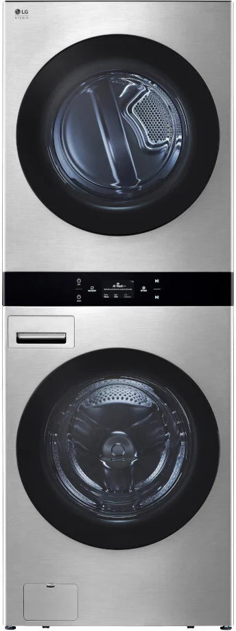LG Studio LG STUDIO WashTower™ Smart Front Load 5.0 cu. ft. Washer and 7.4 cu. ft. Gas Dry