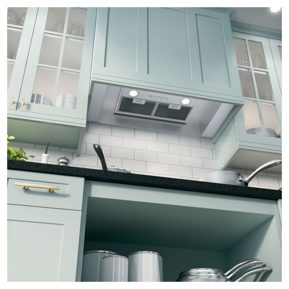 GE 20" Custom Hood Insert w/ Dimmable LED Lighting