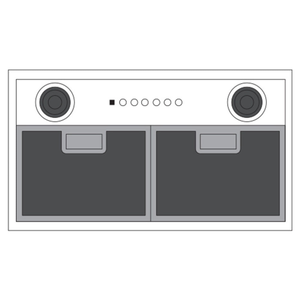 GE 20" Custom Hood Insert w/ Dimmable LED Lighting