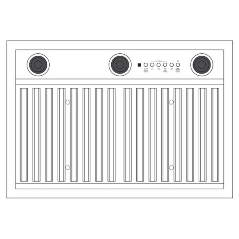 GE 30" Smart Designer Custom Insert w/ Dimmable LED Lighting