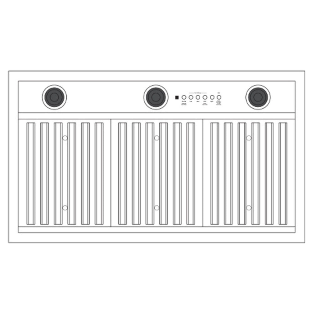 GE 36" Smart Designer Custom Insert w/ Dimmable LED Lighting