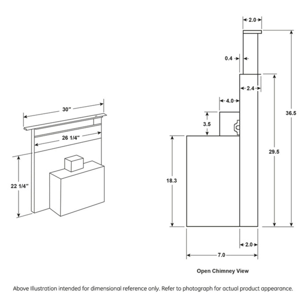 GE Universal 30" Telescopic Downdraft System