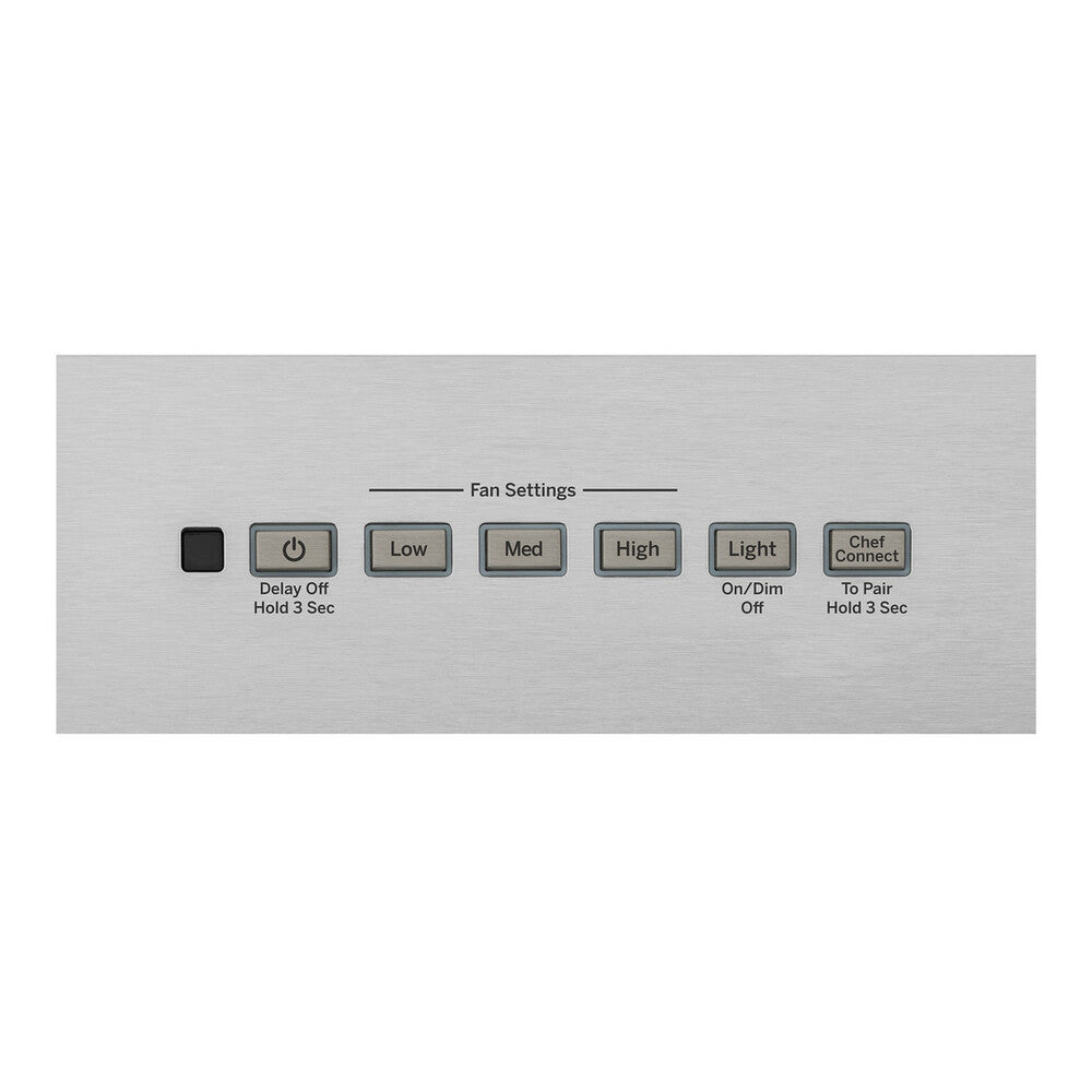 GE 30" Designer Wall Mount Hood w/ Dimmable LED Lighting