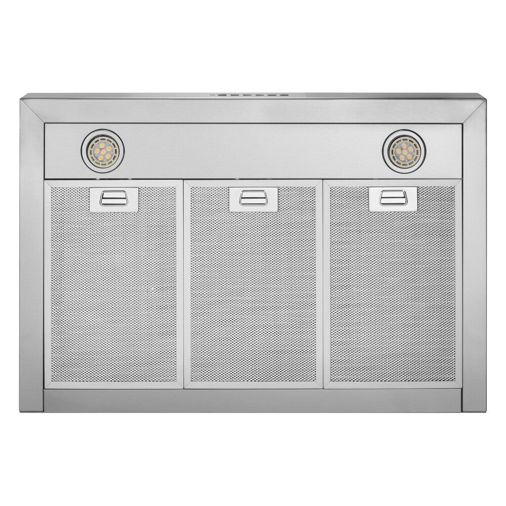 GE 30" Designer Wall Mount Hood w/ Dimmable LED Lighting