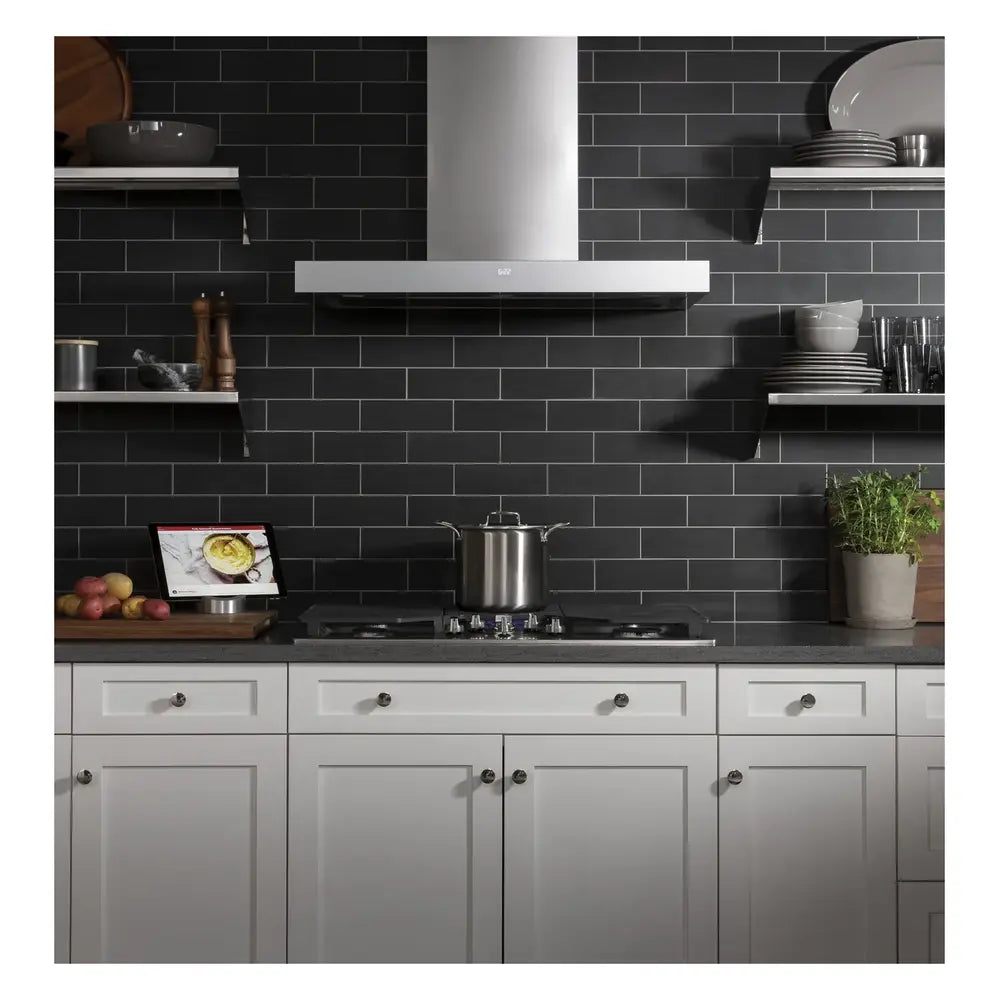 GE 36" Smart Designer Wall Mount Hood w/ Perimeter Venting