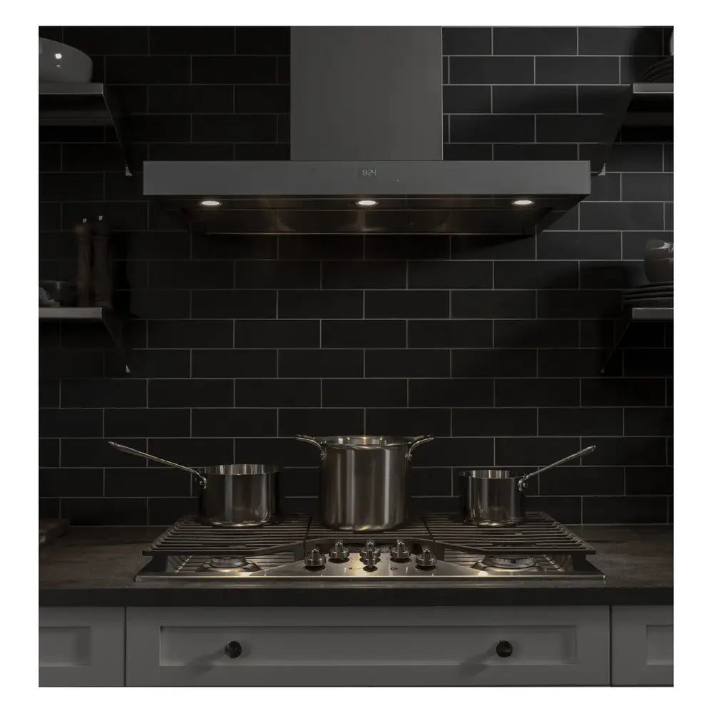 GE 36" Smart Designer Wall Mount Hood w/ Perimeter Venting