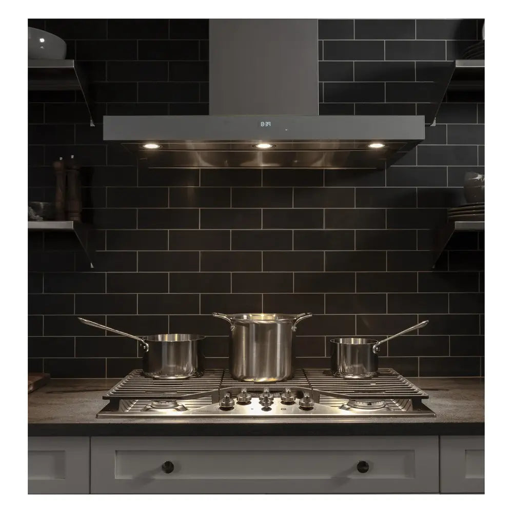 GE 36" Smart Designer Wall Mount Hood w/ Perimeter Venting