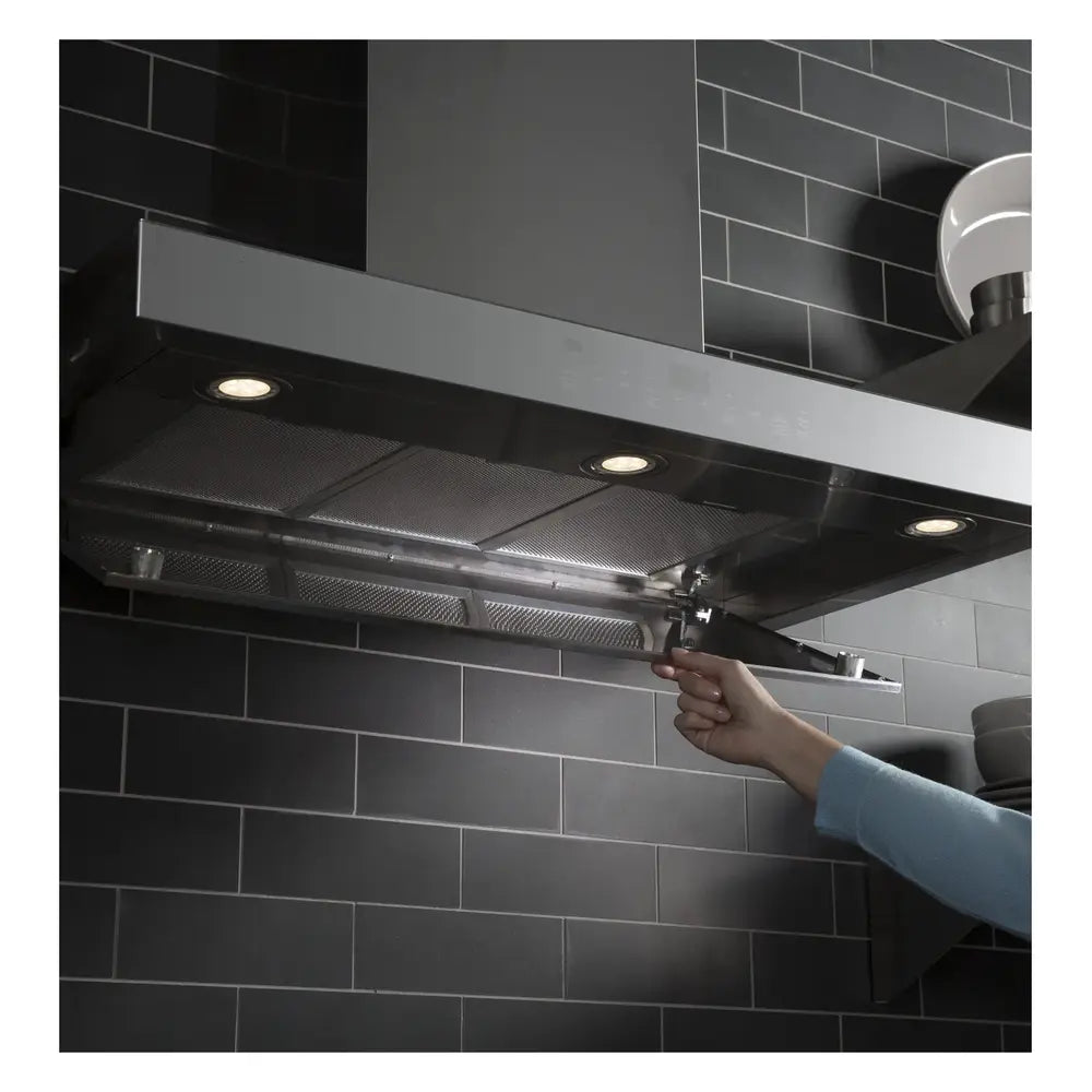 GE 36" Smart Designer Wall Mount Hood w/ Perimeter Venting