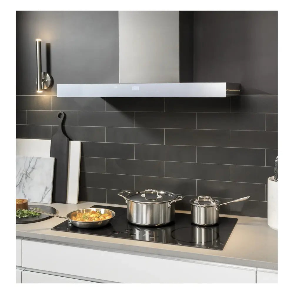 GE 36" Smart Designer Wall Mount Hood w/ Perimeter Venting